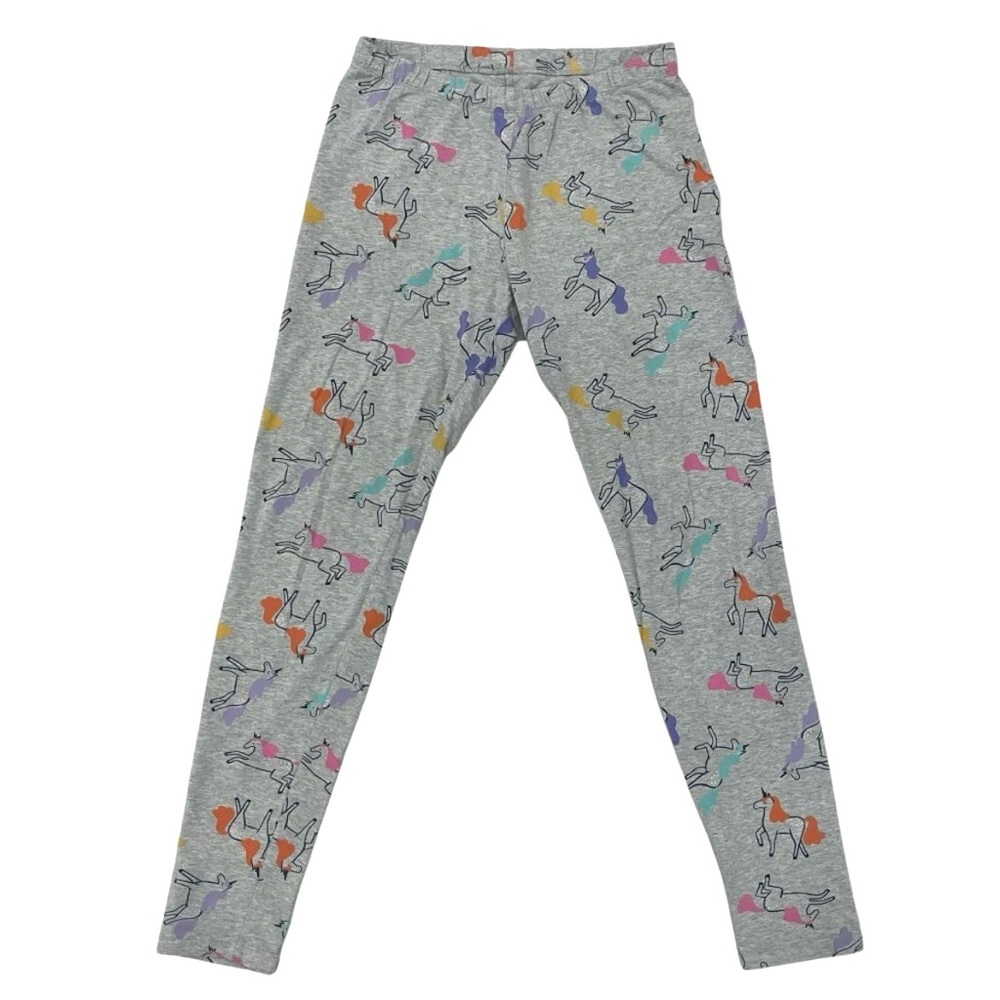 Cat & Jack Girls XL 14/16 Unicorn Leggings Pants Gray Multicolor